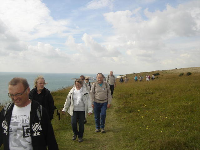 Sur les falaises