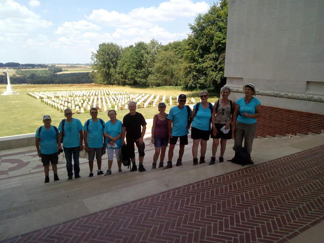 1ère randonnée de l'été à Thiepval : 15 juillet 2018